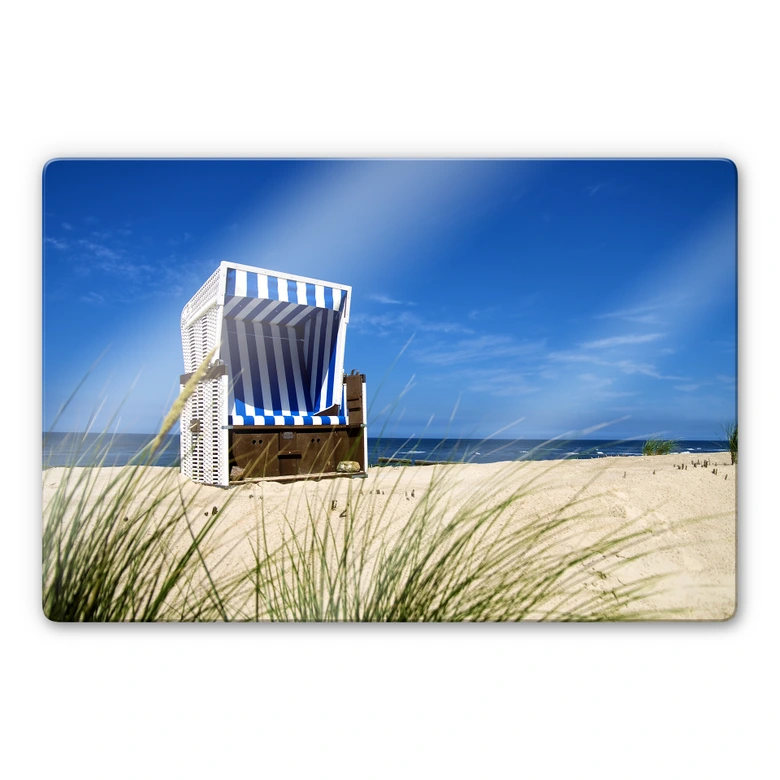 Beach Chair Glass art 