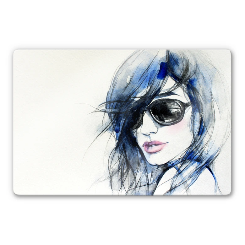 Glasbild I wear my sunglasses 