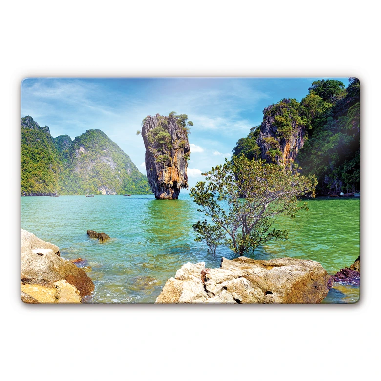 Tableau en verre - Ile Khao Ta-Pu 
