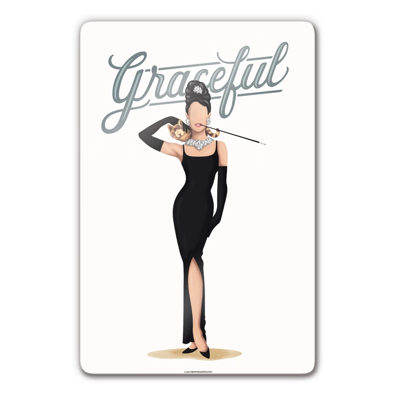 Glasbild Tohmé - Audrey 