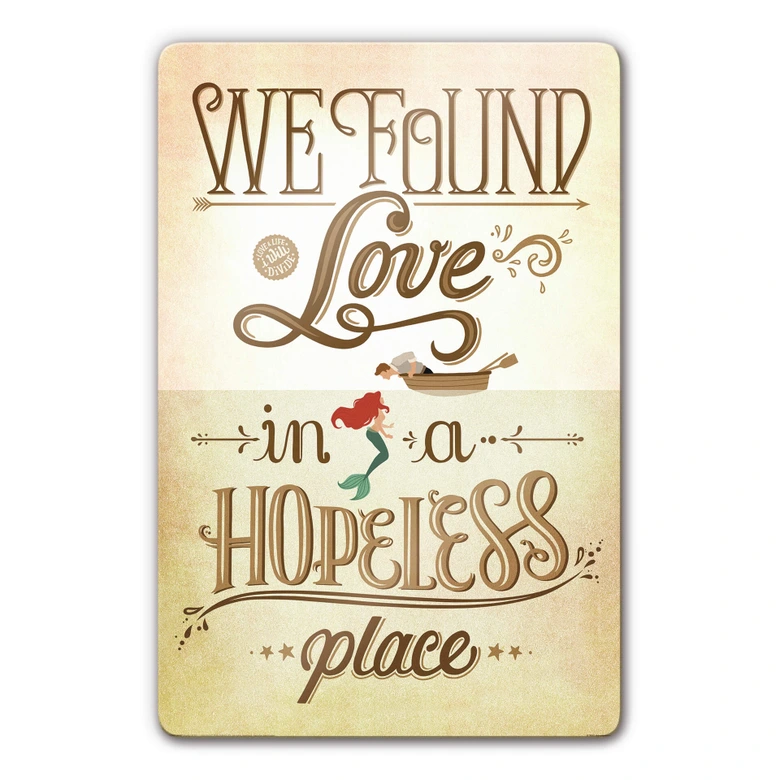 Glasbild Tohmé - We found Love 