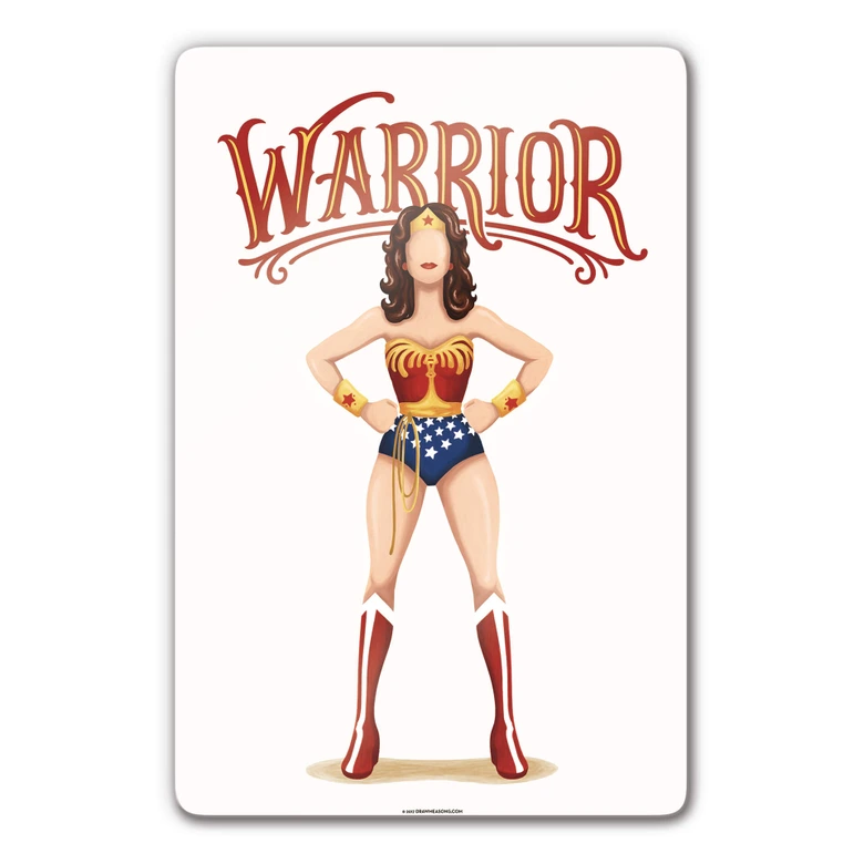 Glasbild Tohmé - Wonderwoman 