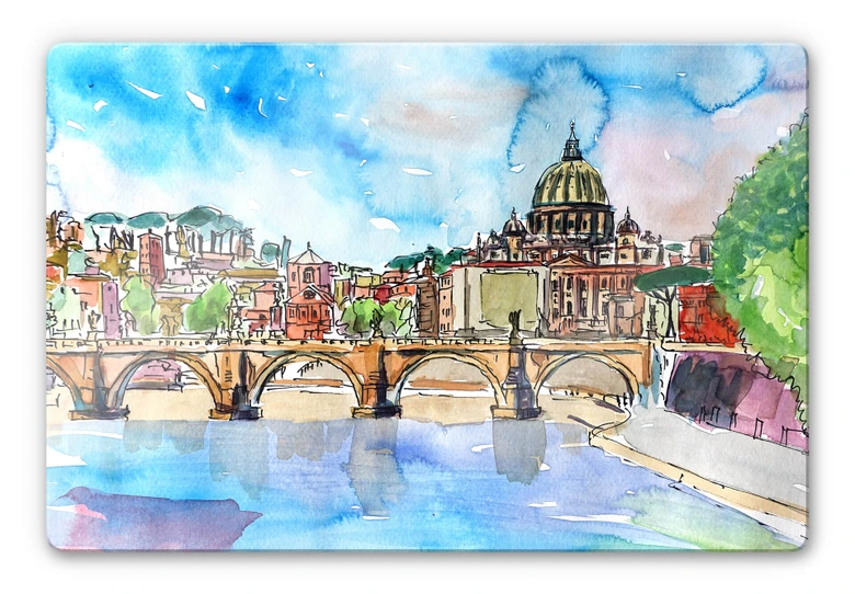 Glasbild Bleichner - Vatican in Rome 