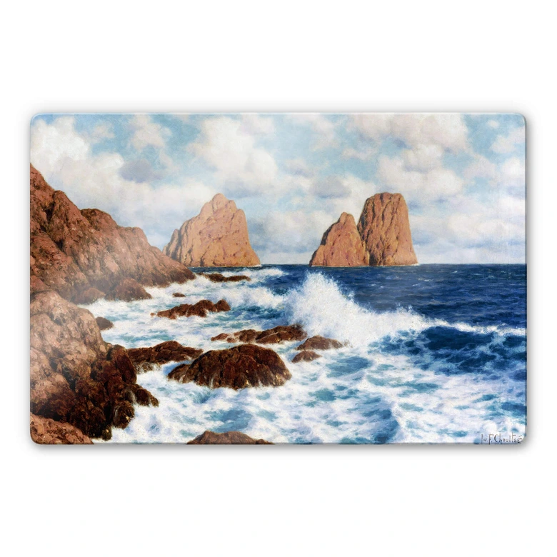 Glasbild Choultsé - Die Felsen bei Capri 