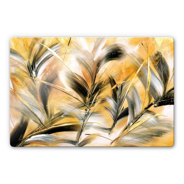 Tableau sur verre Niksic - Herbes 