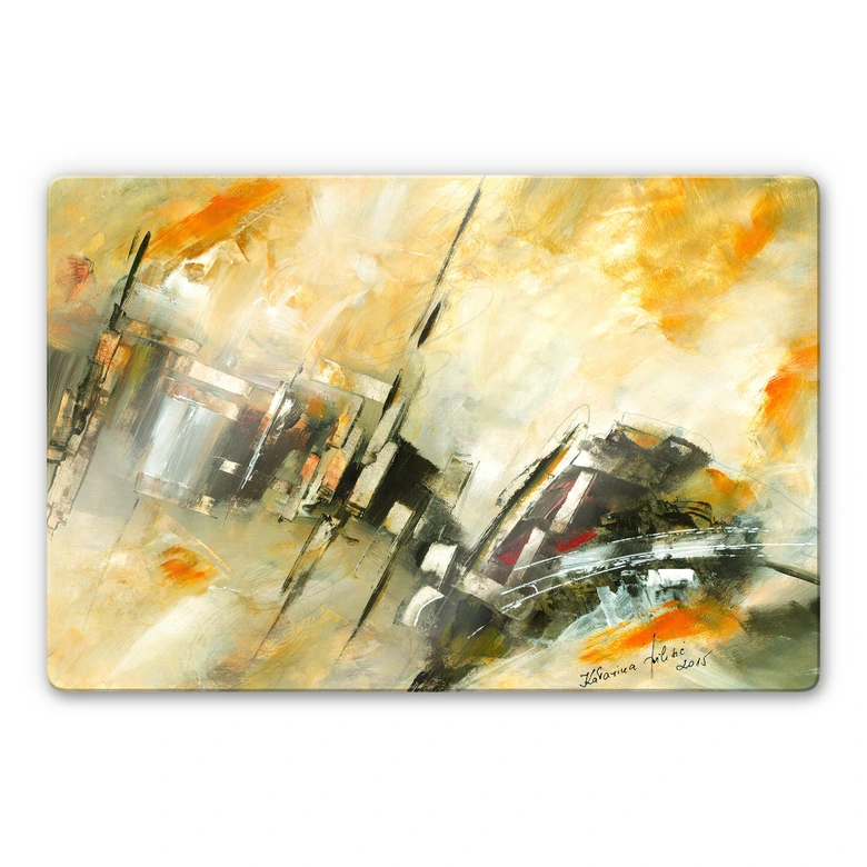 Glasbild Niksic - Summer in the City 