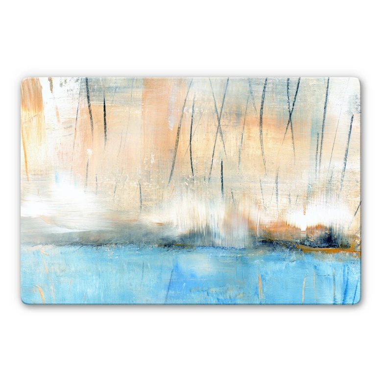 Glasbild Niksic - Wasserblau 