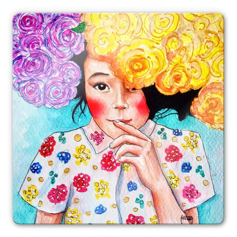 Glasbild Hülya - Carla 