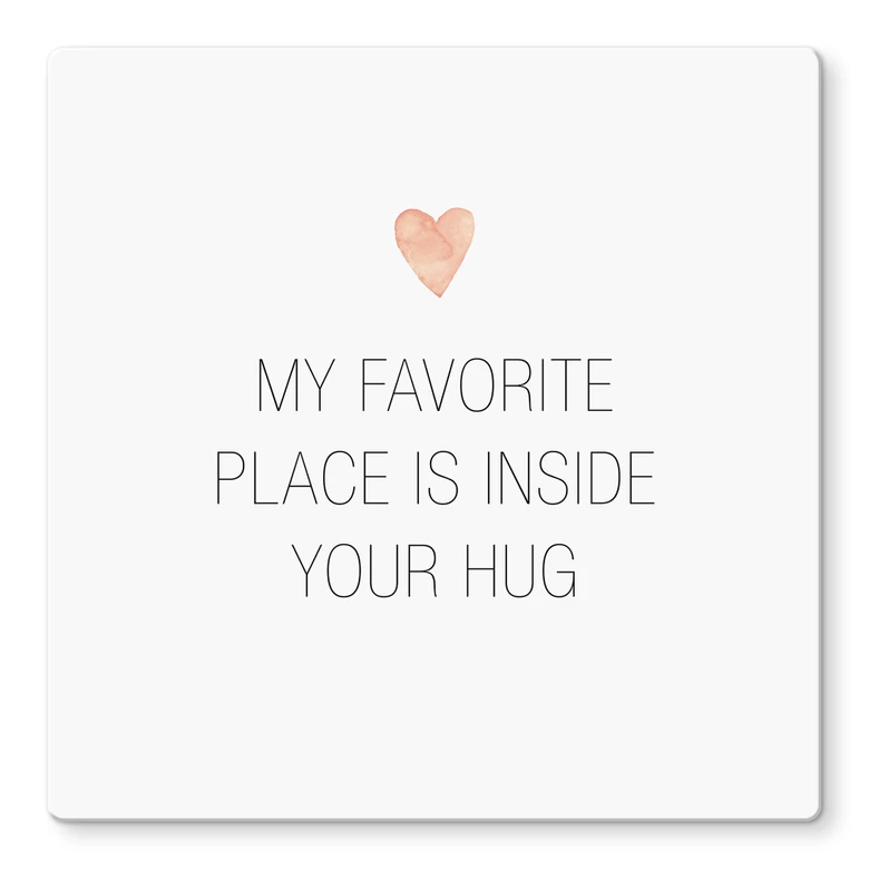 Glasbild Confetti & Cream - Favorite Place 