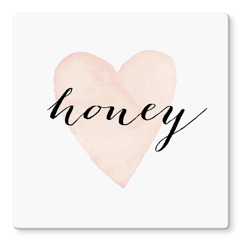 Glasbild Confetti & Cream - Honey 