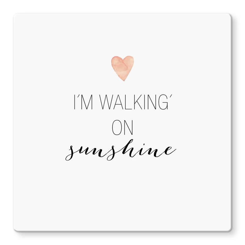 Glasbild Confetti & Cream - Im walking on sunshine 