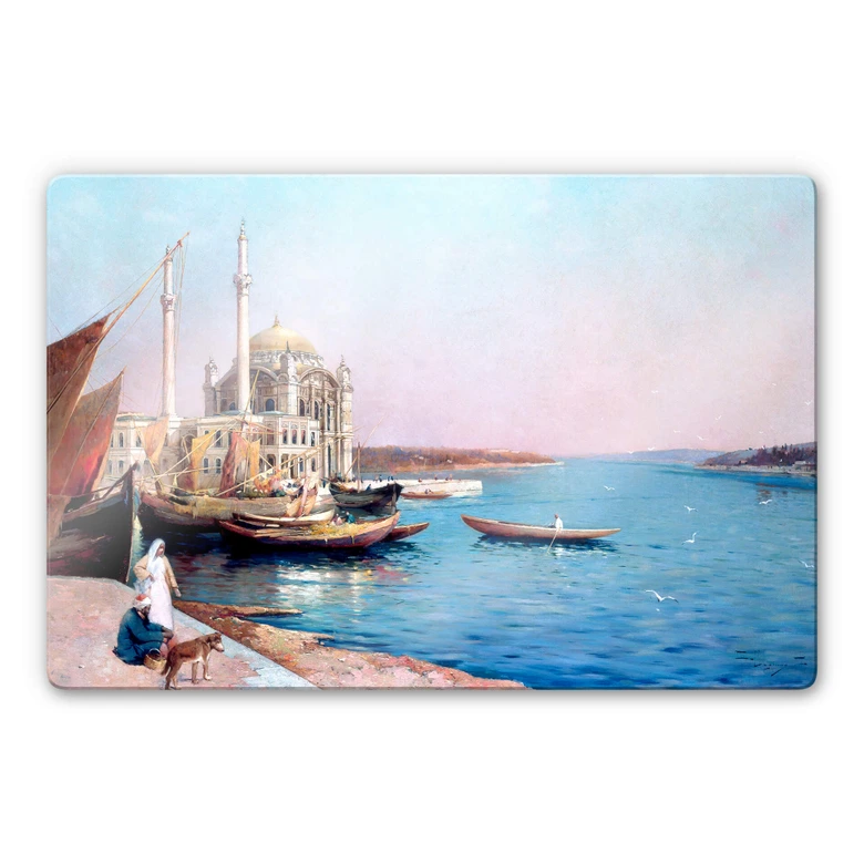 Glasbild Dellepiane - An den Ufern des Bosporus 