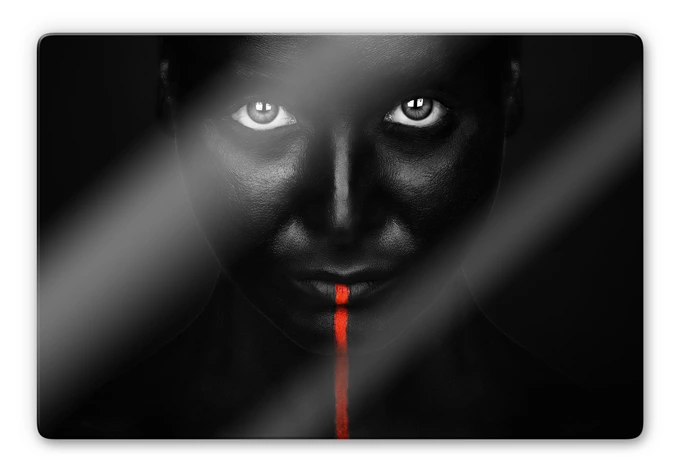 Glasbild Petkov - Red Stripe 