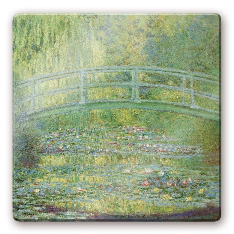Tableau en verre - Monet - Pont japonais 