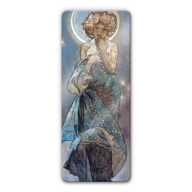 Tableau en verre - Mucha - La Lune 