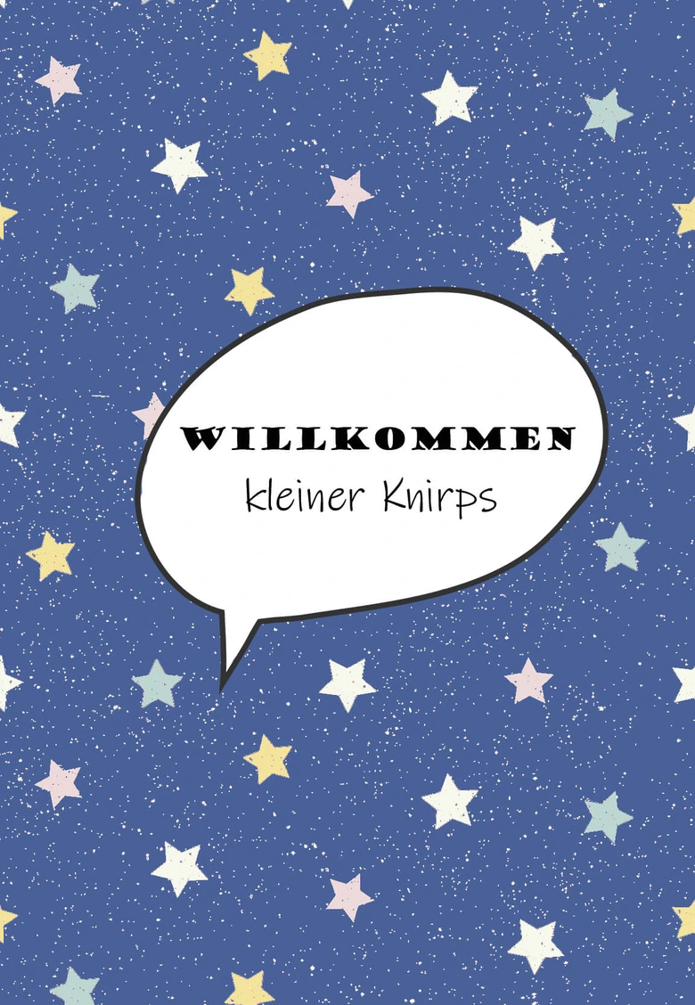 Gutschein zur Geburt - Junge 