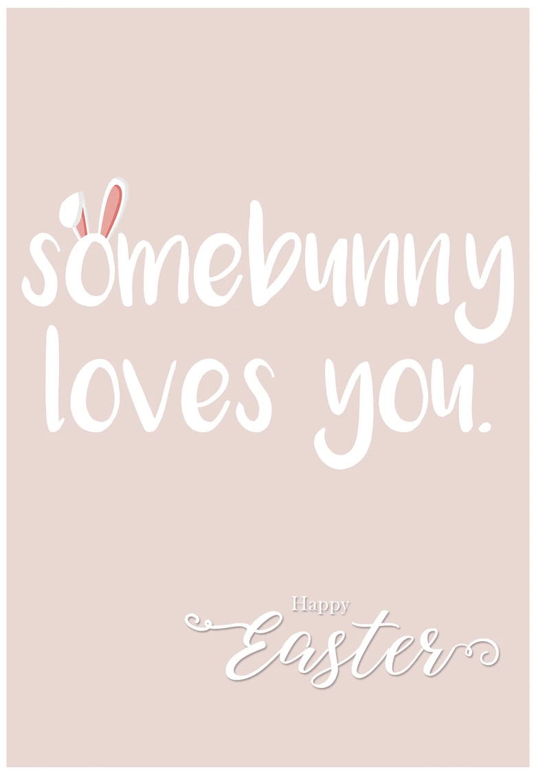 Gift Certificate Easter - Somebunny Loves You 