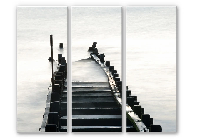 Wandbild Way to nowhere (3-teilig) 