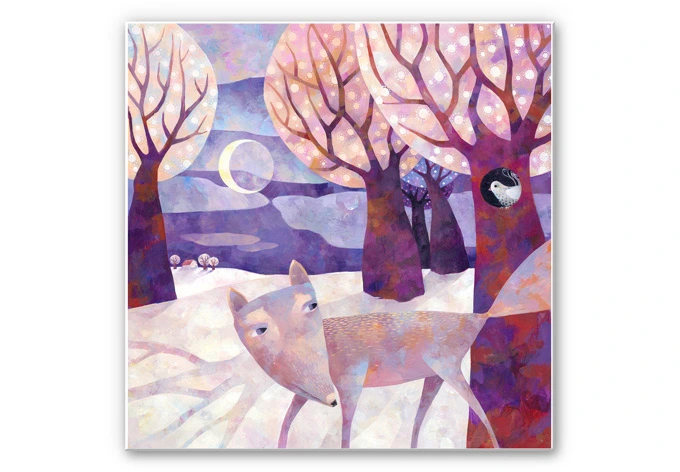 Wandbild Blanz - Winterwald 