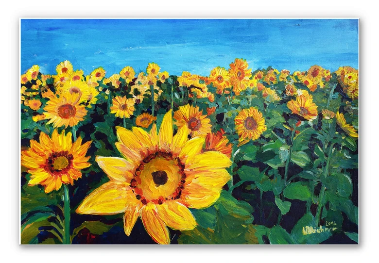 Wandbild Bleichner - Sunflower Fields 