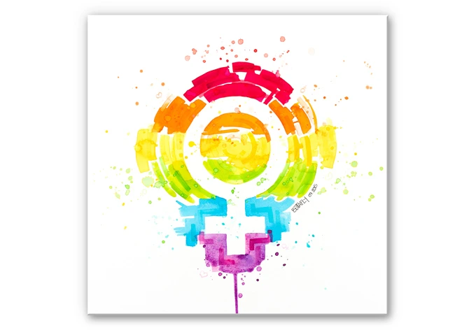 Wandbild Buttafly - Social Movement - Female 