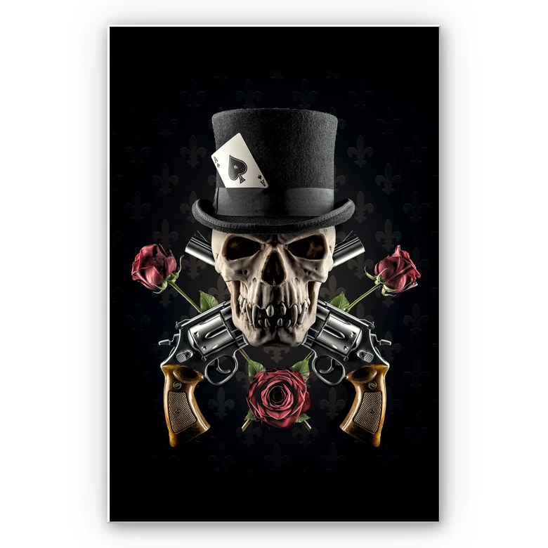 Wandbild Damstén - Guns and Roses 