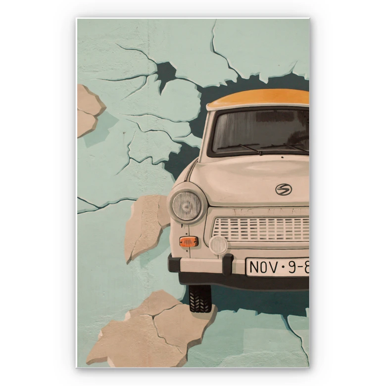 Wandbild Ab durch die Wand 