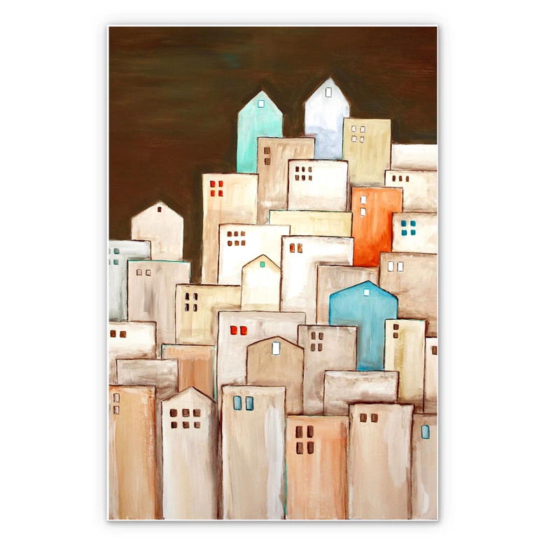 Wandbild Melz - Großstadt 