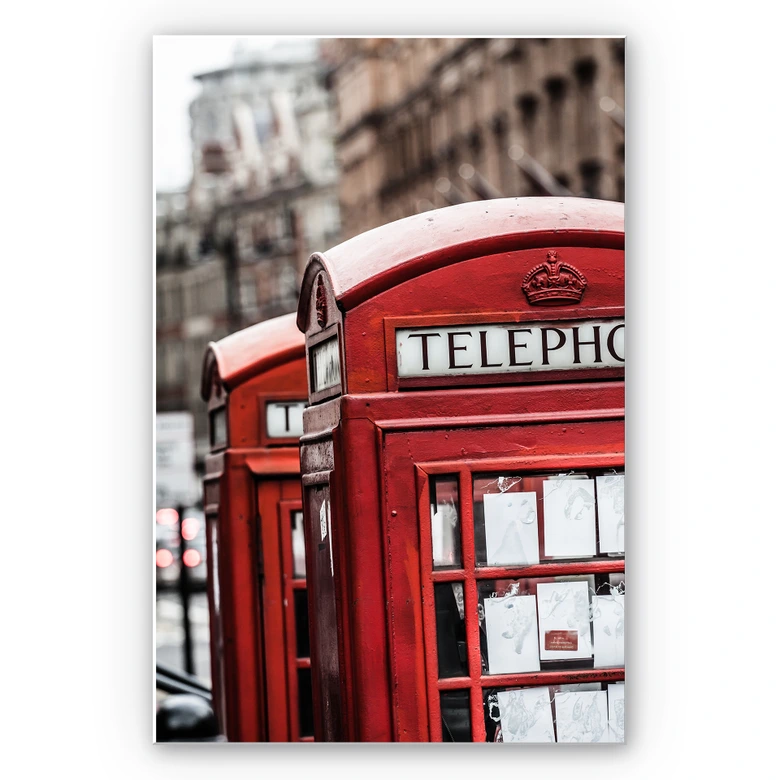 Wandbild Britische Telefonzelle 