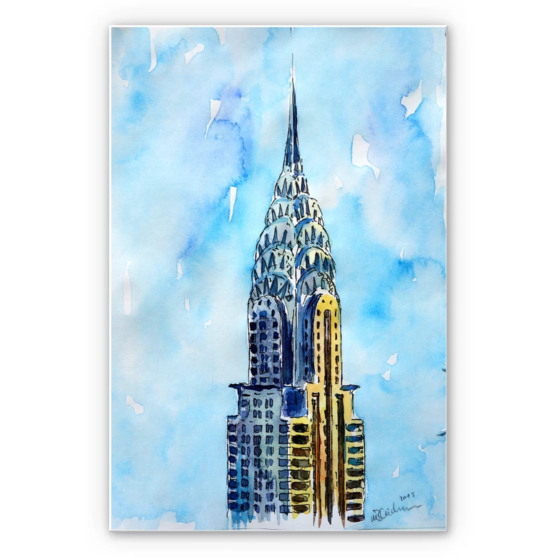 Wandbild Bleichner - Chrysler Building in NYC 