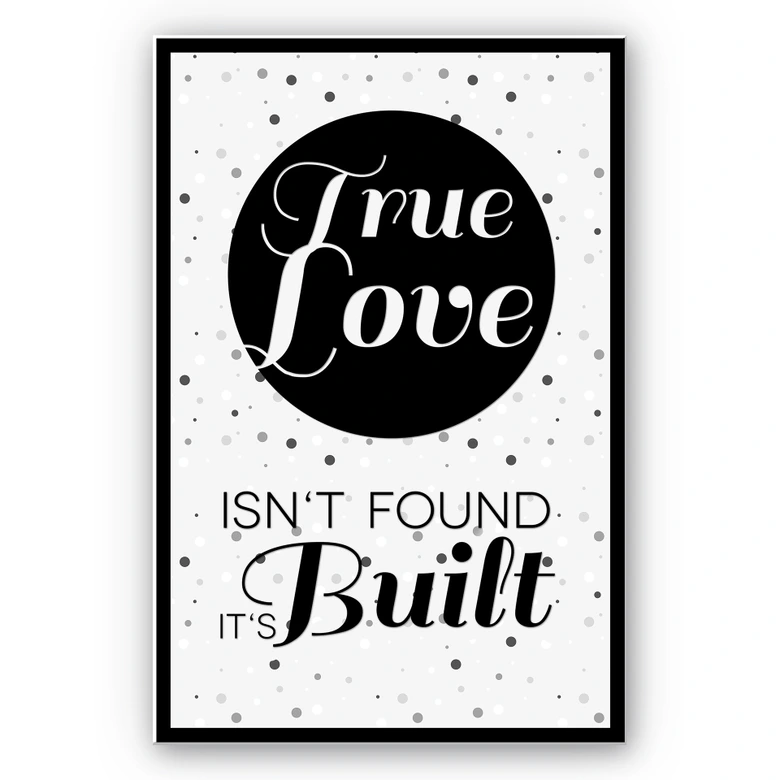 Wandbild True Love 