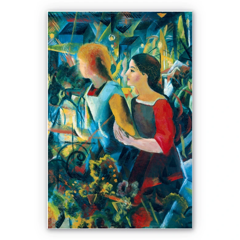 Wandbild Macke - Zwei Mädchen 