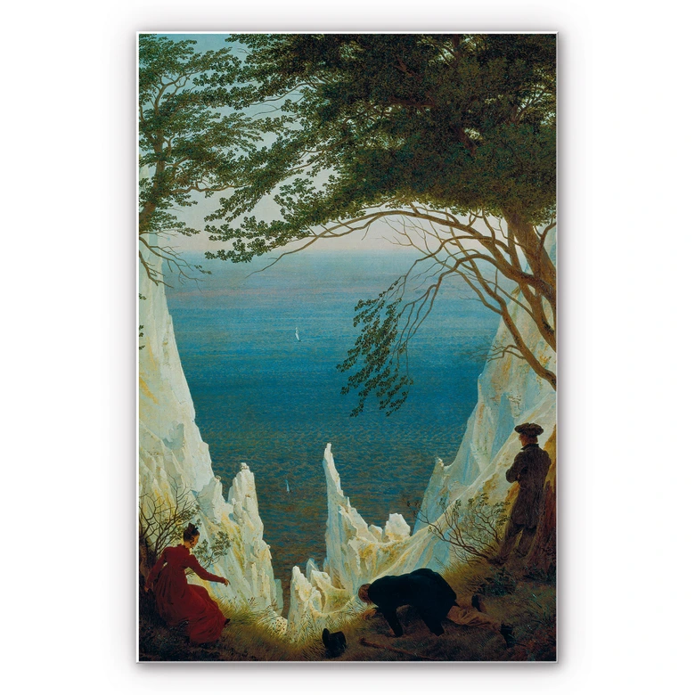Wandbild Friedrich - Die Kreidefelsen von Rügen 