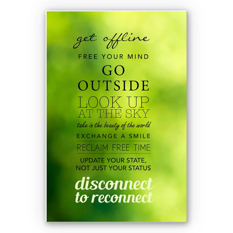 Wandbild Get offline 