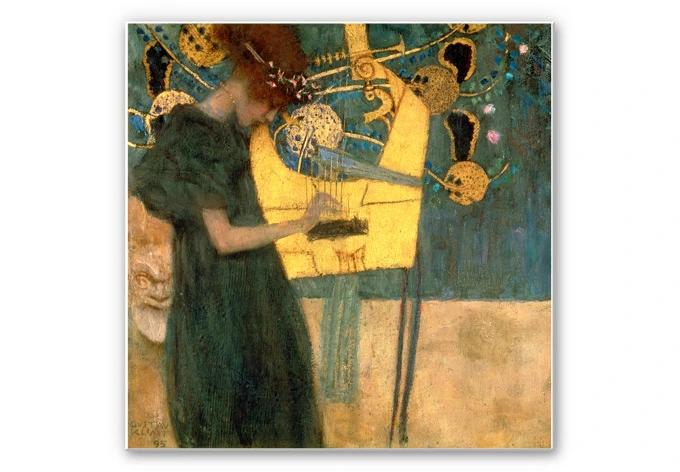 Wandbild Klimt - Die Musik 