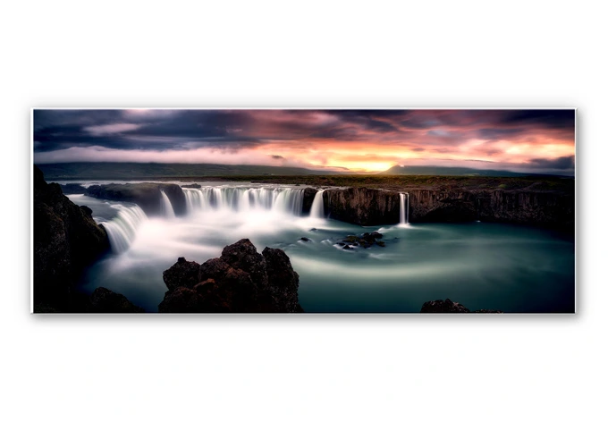 Wandbild Mitterwallner - Fire and Water - Panorama 