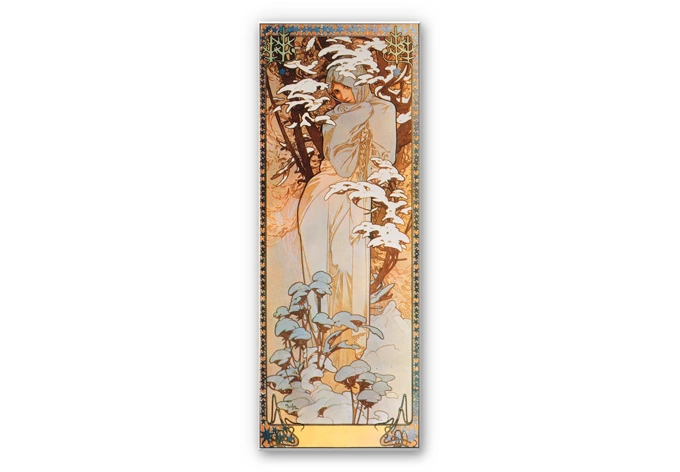 Wandbild Mucha - Jahreszeiten Winter 