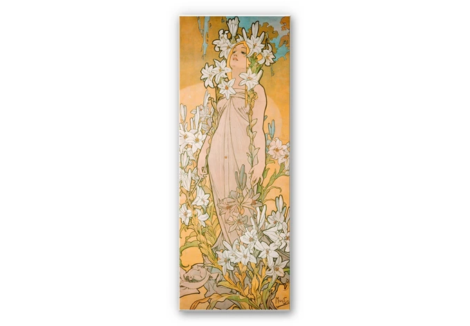 Wandbild Mucha - Die Lilie 