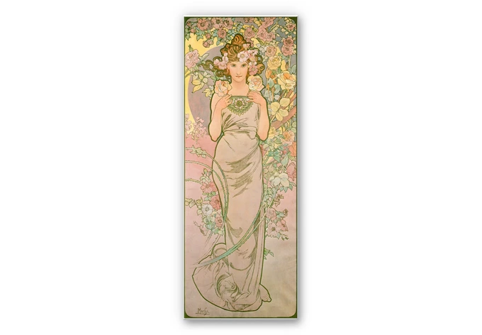 Wandbild Mucha - Die Rose 