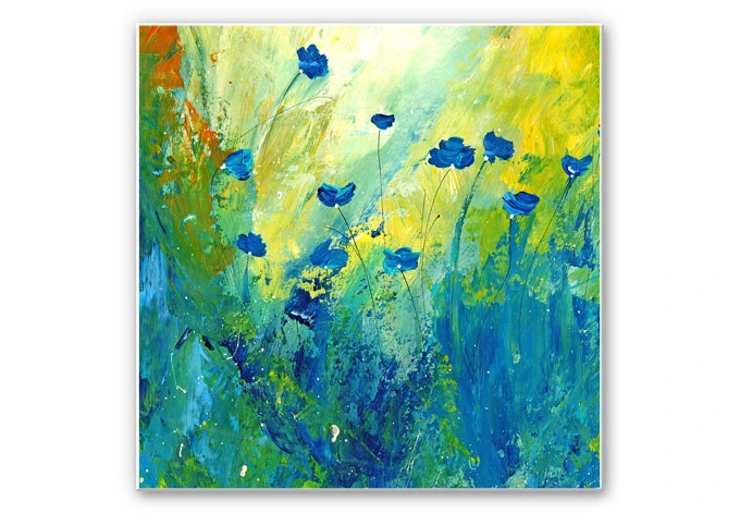 Wandbild Niksic - Der blaue Mohn 