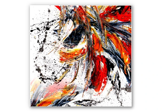Wandbild Niksic - Innere Eruption 