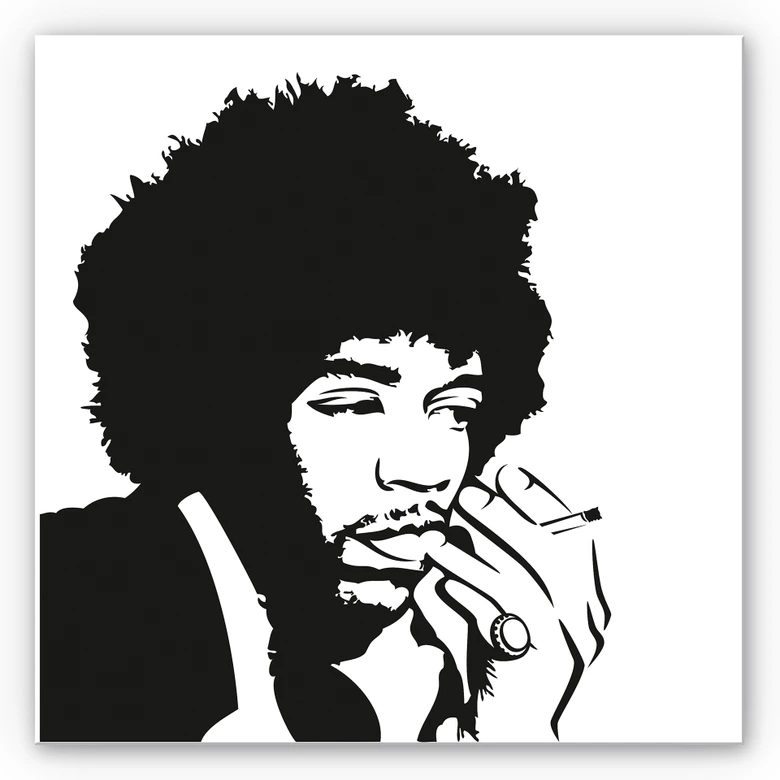 Wandbild Jimi Hendrix 
