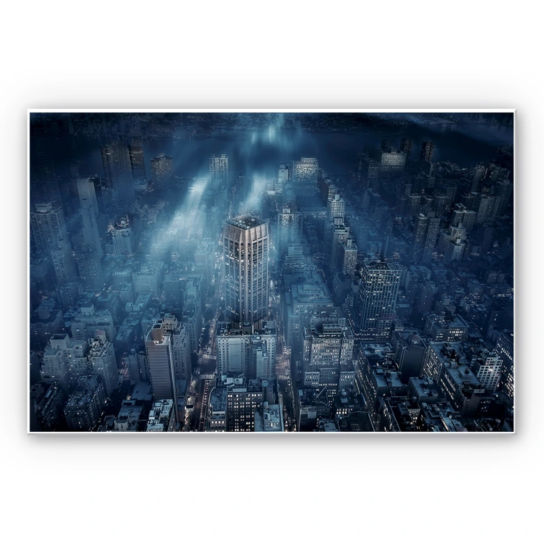 Wandbild Løndal - Nebel in NYC 