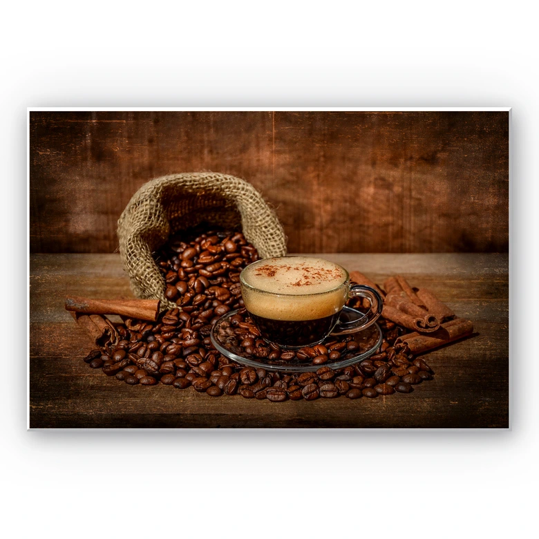 Wandbild Perfoncio - Kaffee rustikal 
