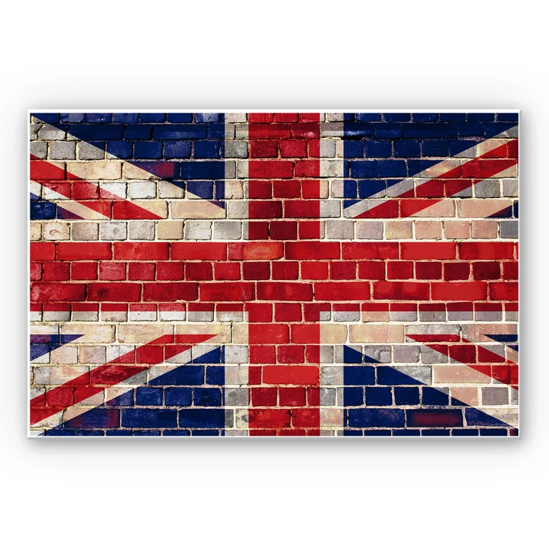 Wandbild Union Jack Mauer 