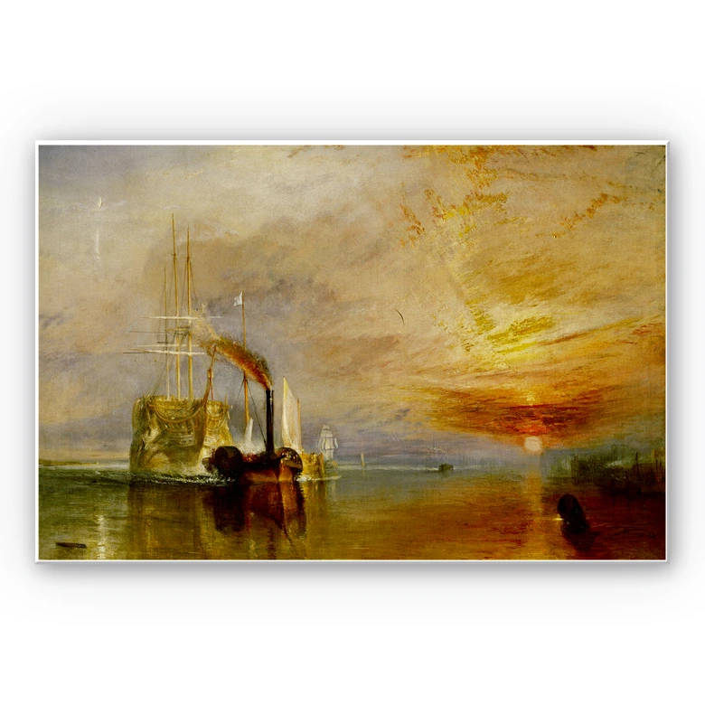 Wandbild Turner - Die Temeraire an ihrem letzten Ankerplatz 