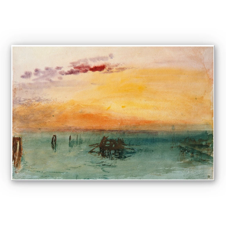 Wandbild Turner - Venedig von Fusina aus gesehen 
