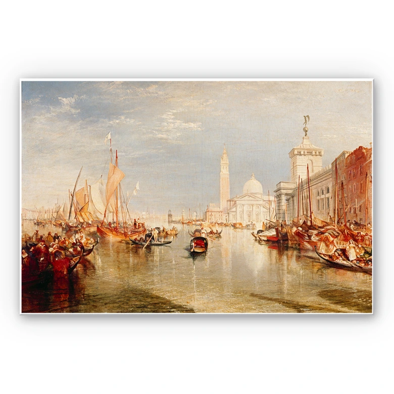 Wandbild Turner - Venedig, Dogana und S. Giorgio Maggiore 