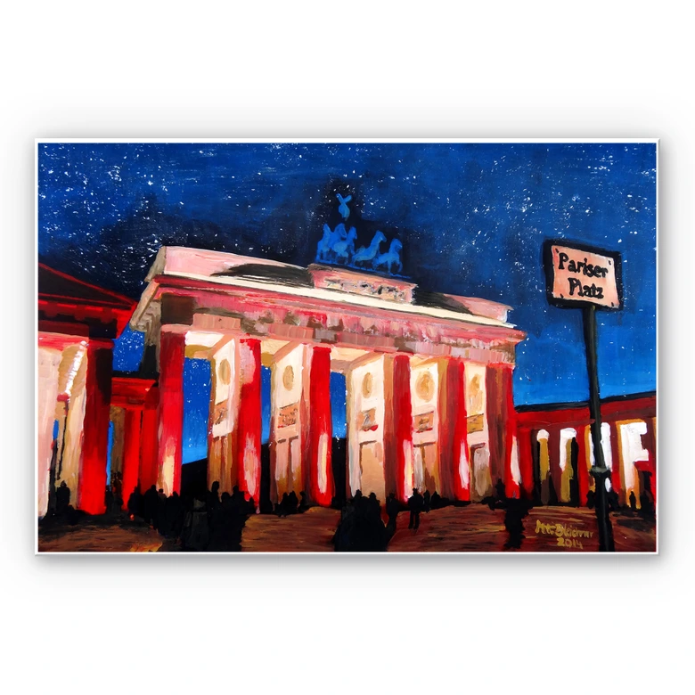 Wandbild Bleichner - Berlin unterm Sternenhimmel 