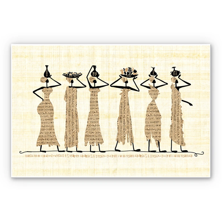 Wandbild Ägyptische Frauen 